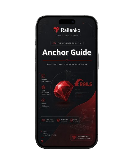 Phone displaying the Railenko Anchor Guide app on a white background